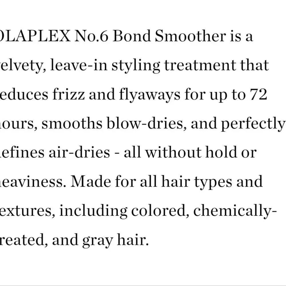 Olaplex No. 6 Bond Smoother‎ Leave In Styling Treatment